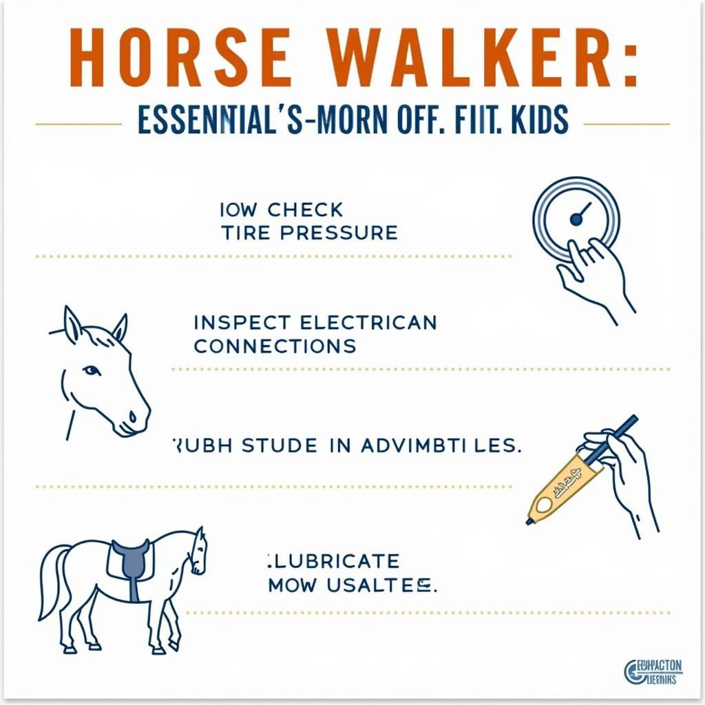 Essential horse walker maintenance checklist