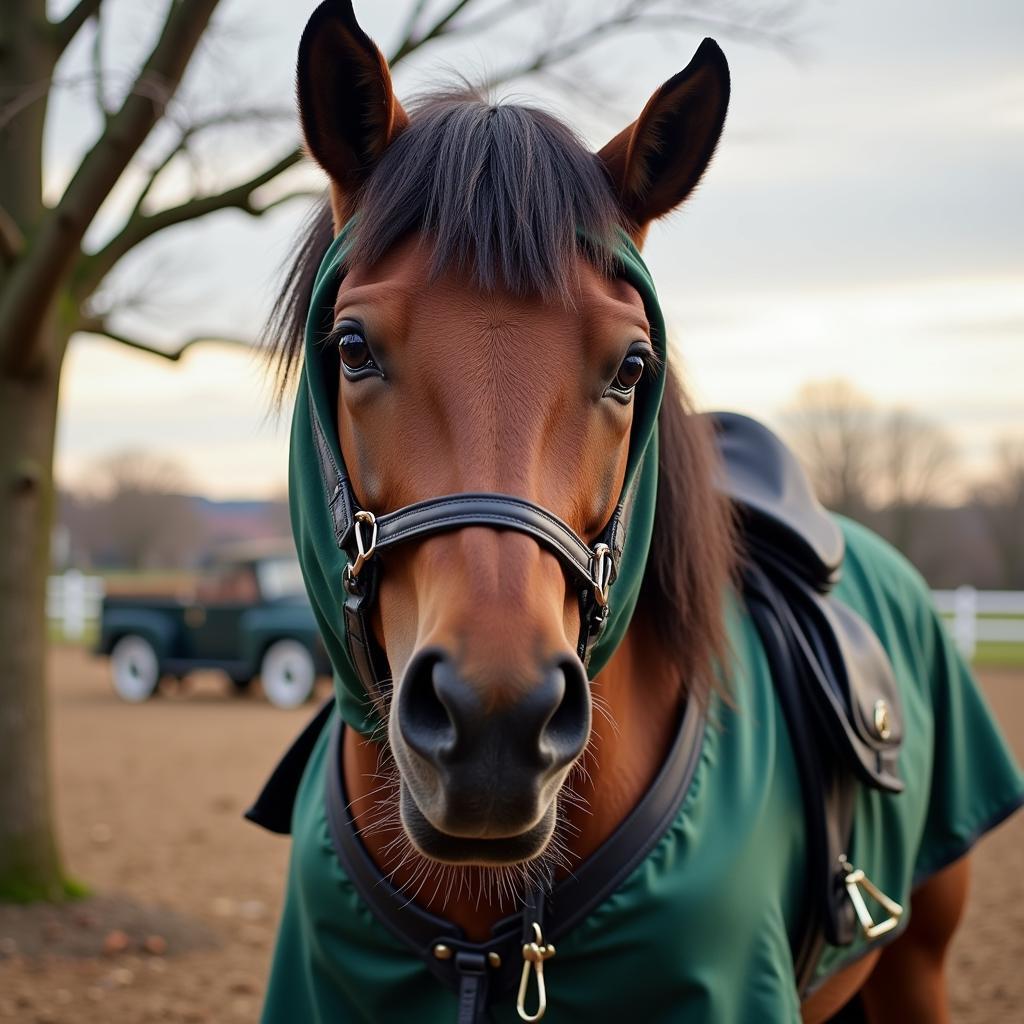 Horse Wearing Costume