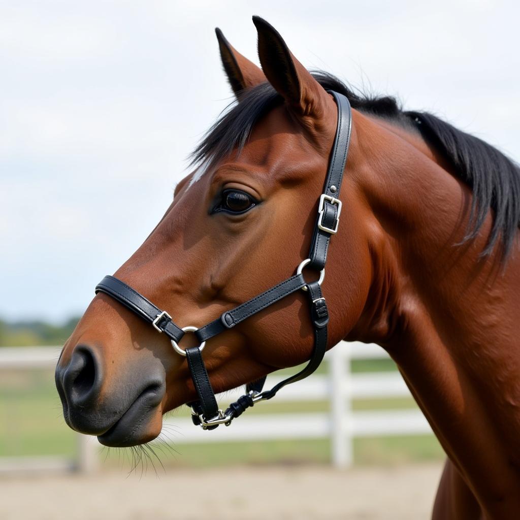 Horse Wearing a Waterford Bit