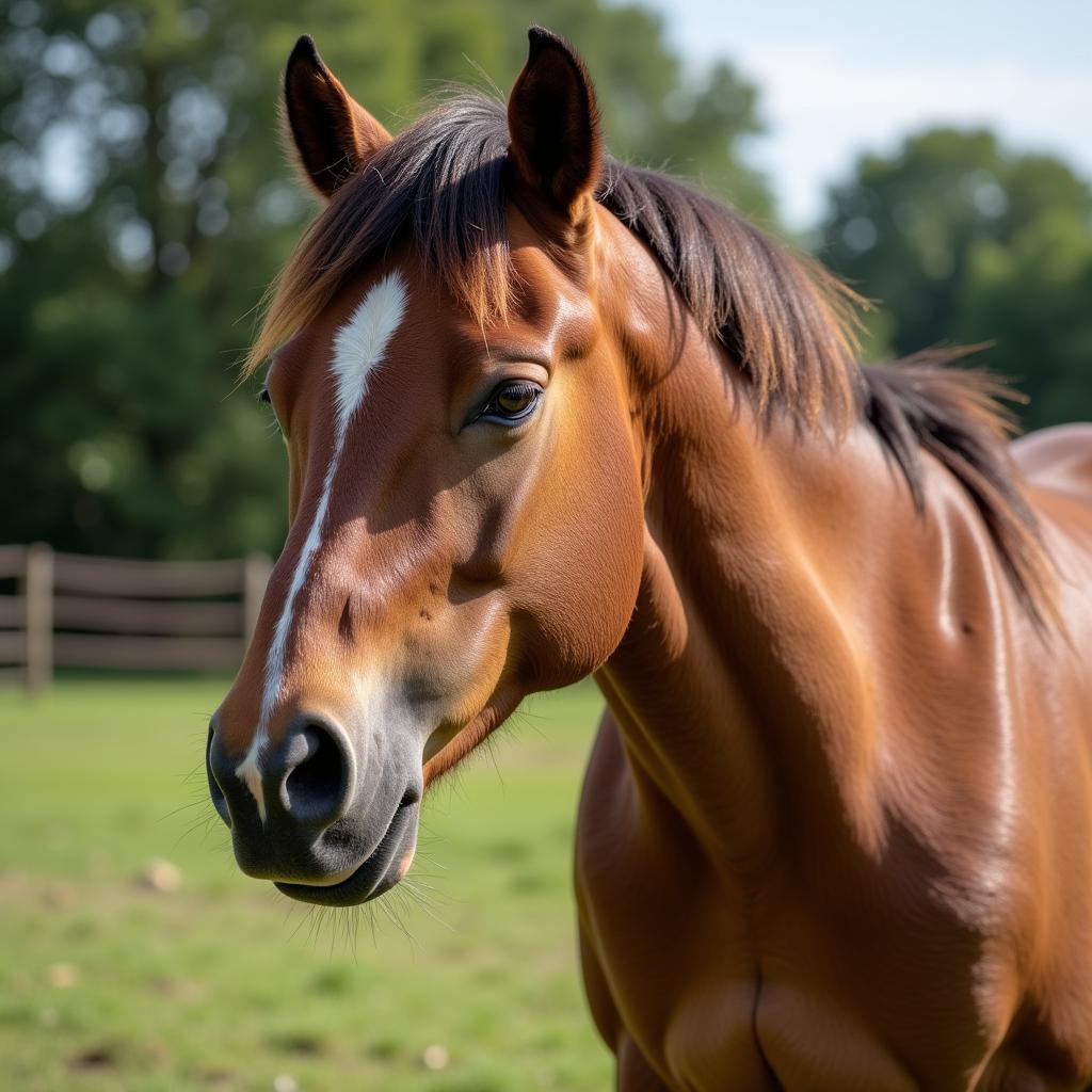 Horse Showing Allergy Symptoms