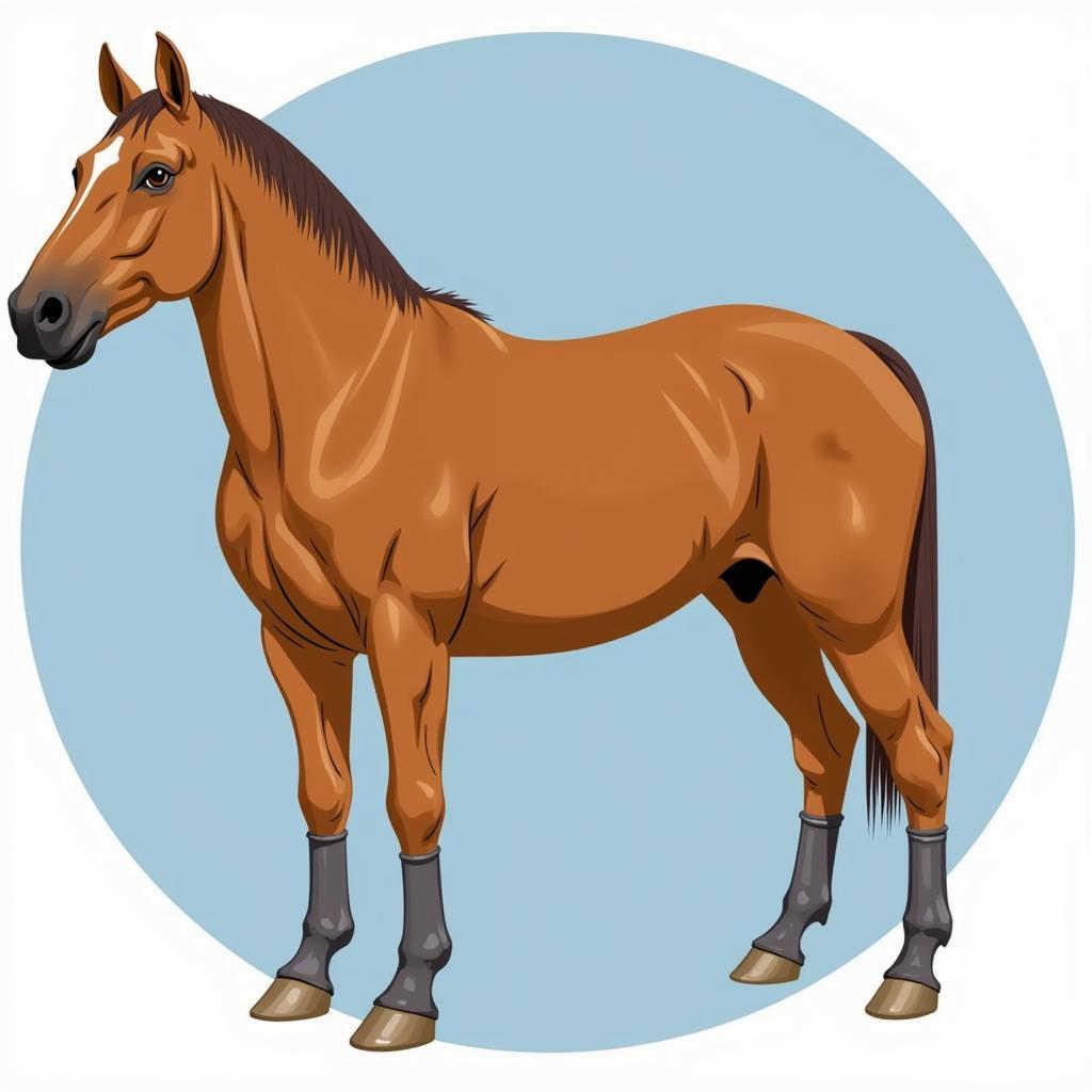 Horse with Composite Shoes