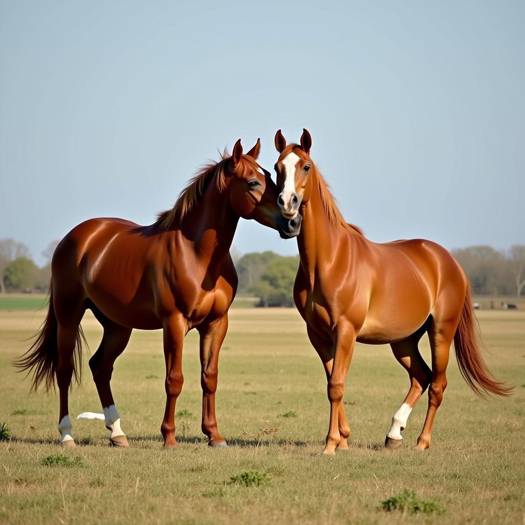 Horses Enjoying Playtime