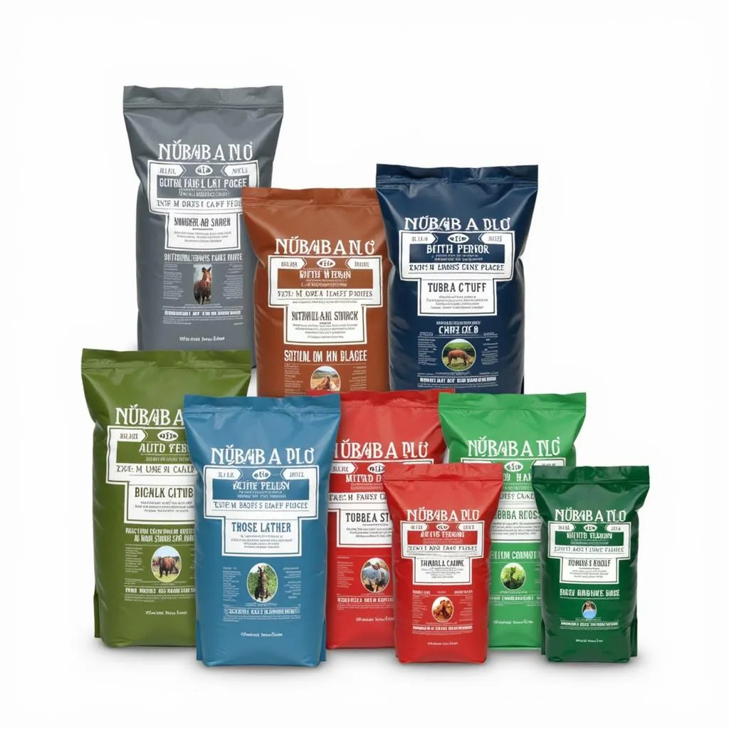  Different Bags of Hubbard Life Stage Horse Feed