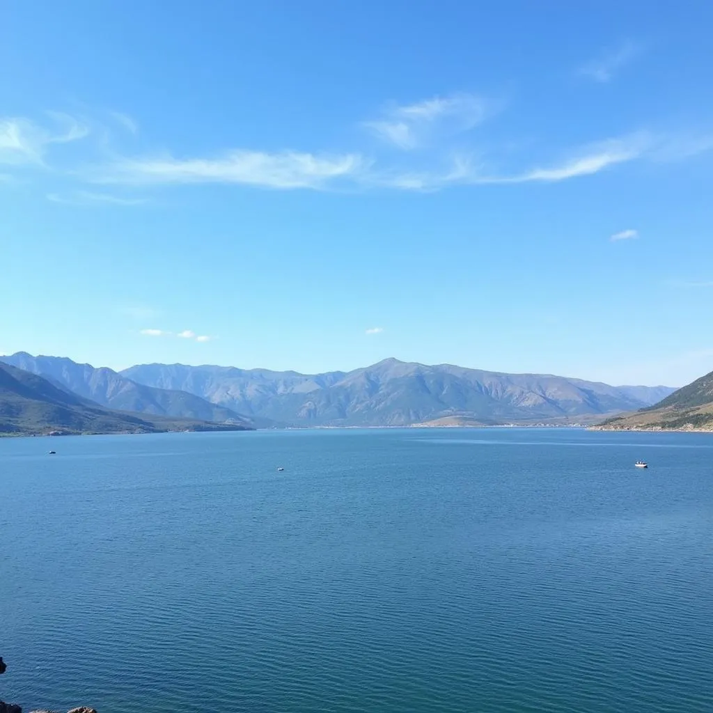 Fishing in Hungry Horse Reservoir, Montana