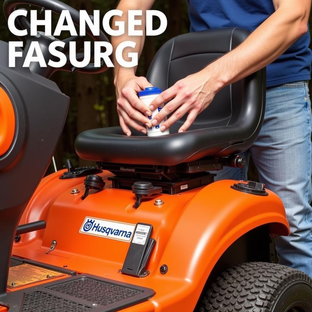 Performing an Oil Change on a Husqvarna Riding Mower