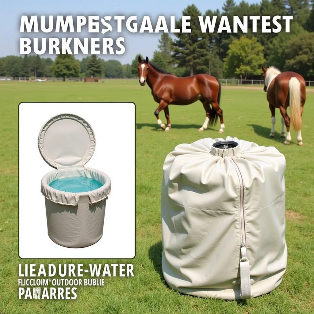 Insulated Horse Water Bucket Cover for Outdoor Use