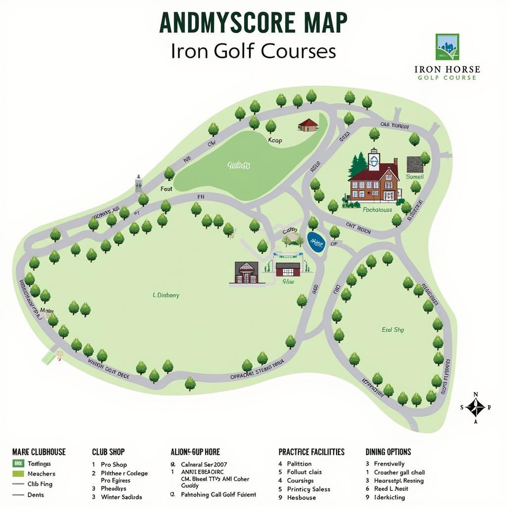 Iron Horse Golf Course Amenities Map