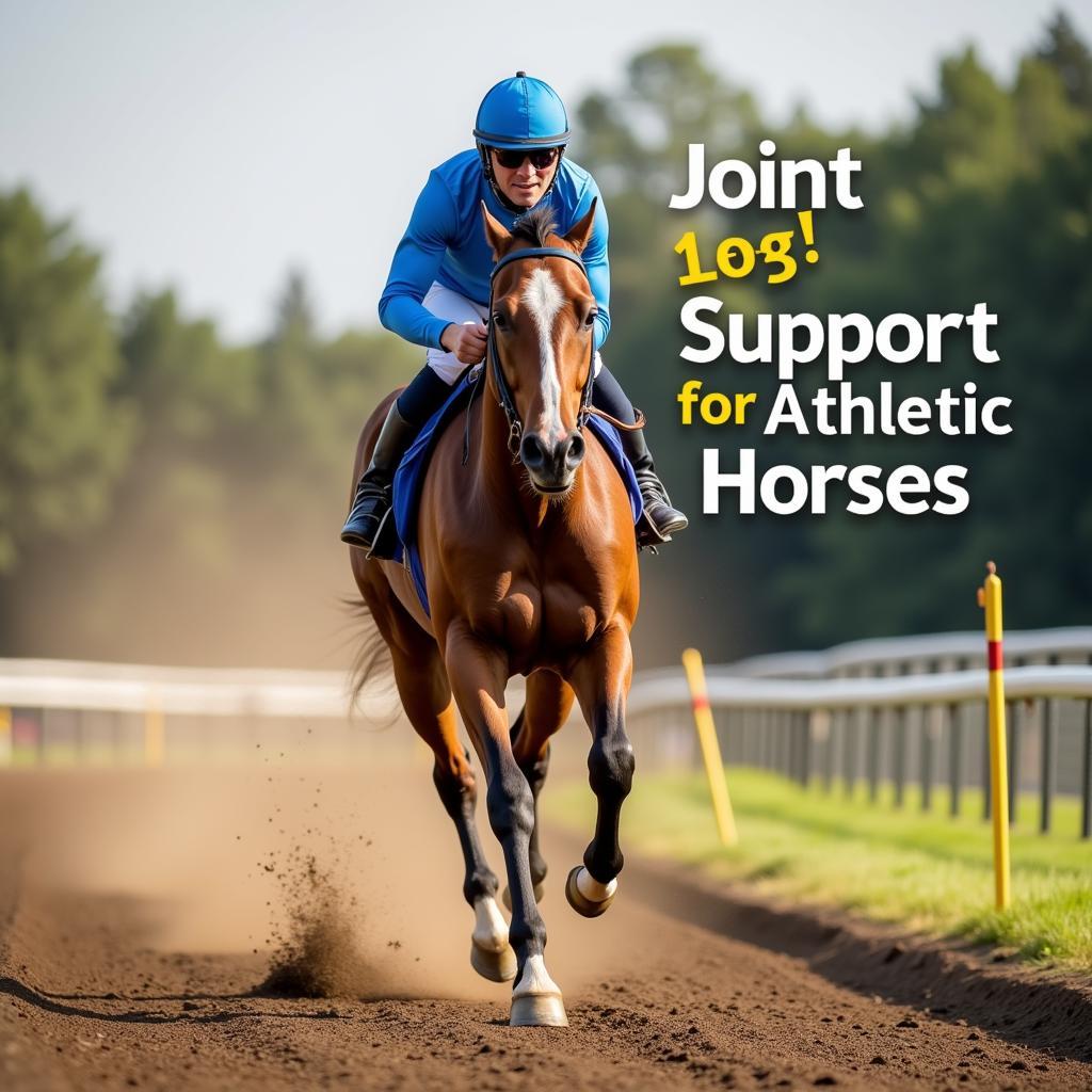 Equine athlete taking joint supplements