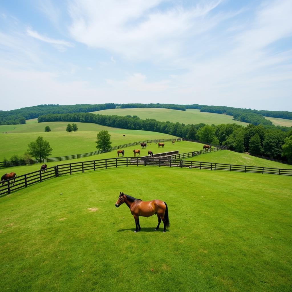 Kentucky horse farm