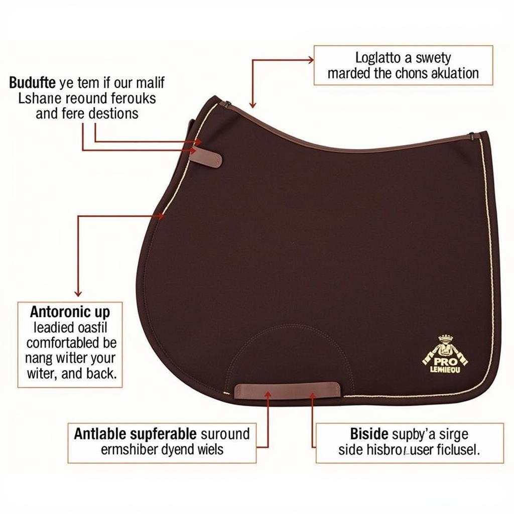 Lemieux ProSport Suede Dressage Square Saddle Pad