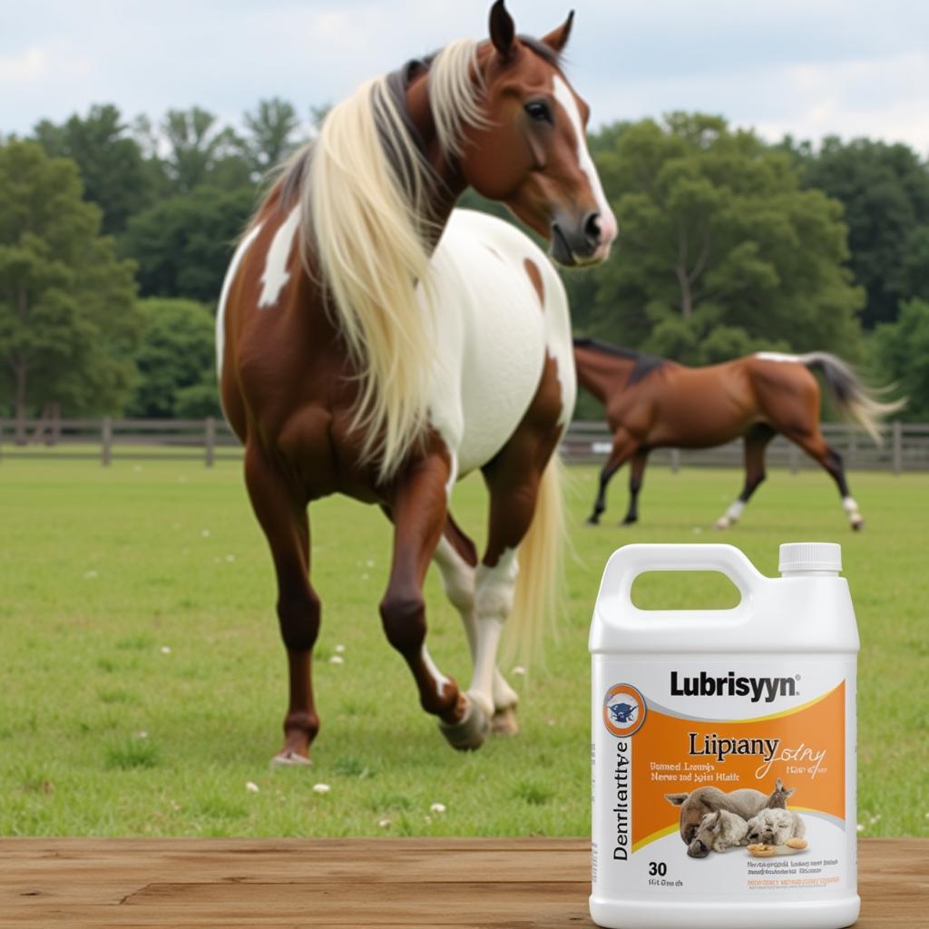 Lubrisyn for horses promoting joint health