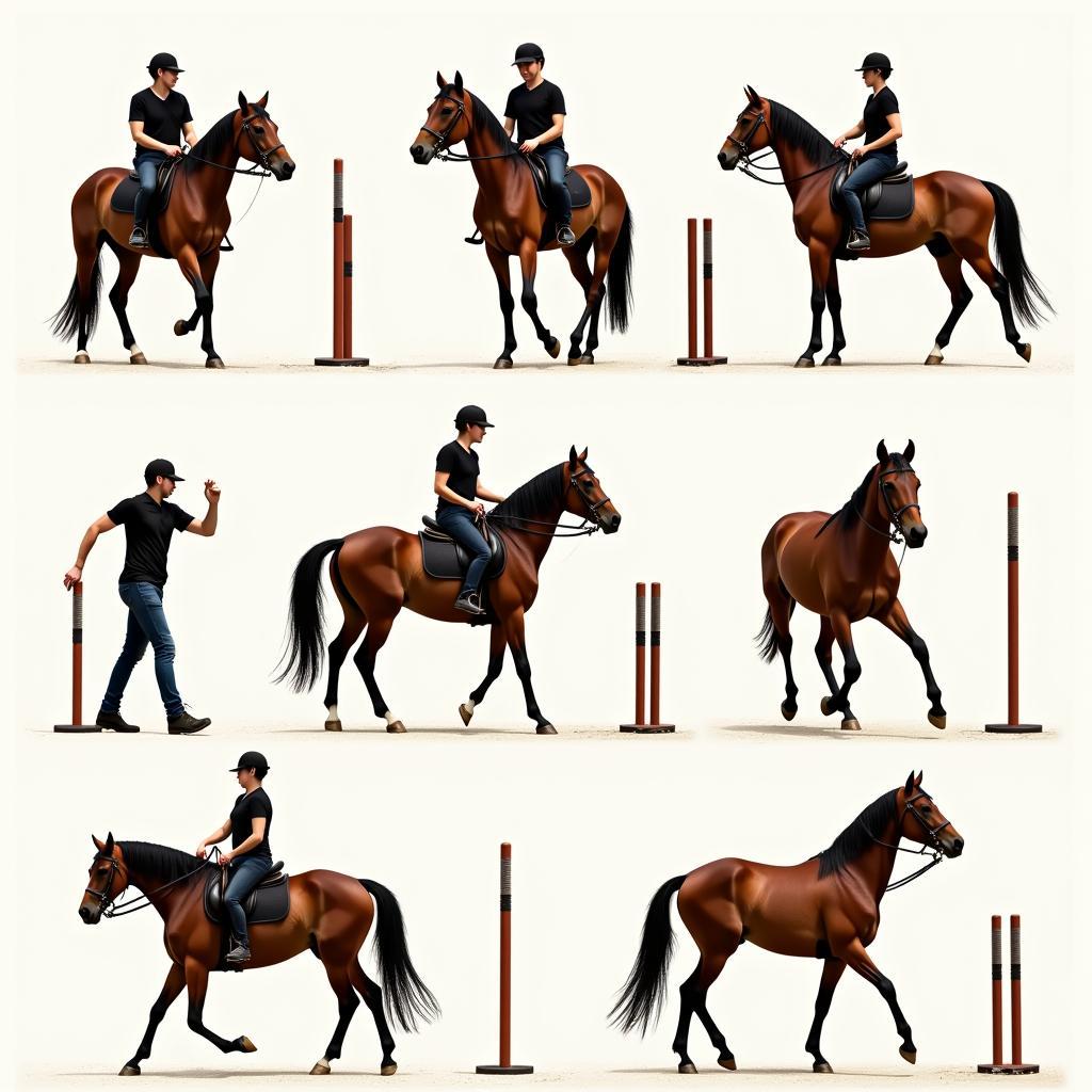 Horse and Handler Practicing Lunge Training Exercises