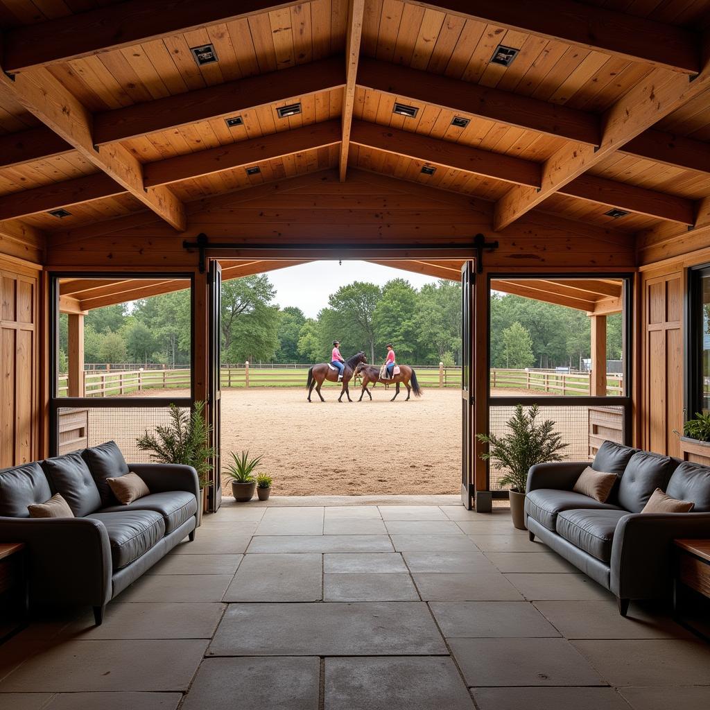 Luxury Horse Barn Amenities