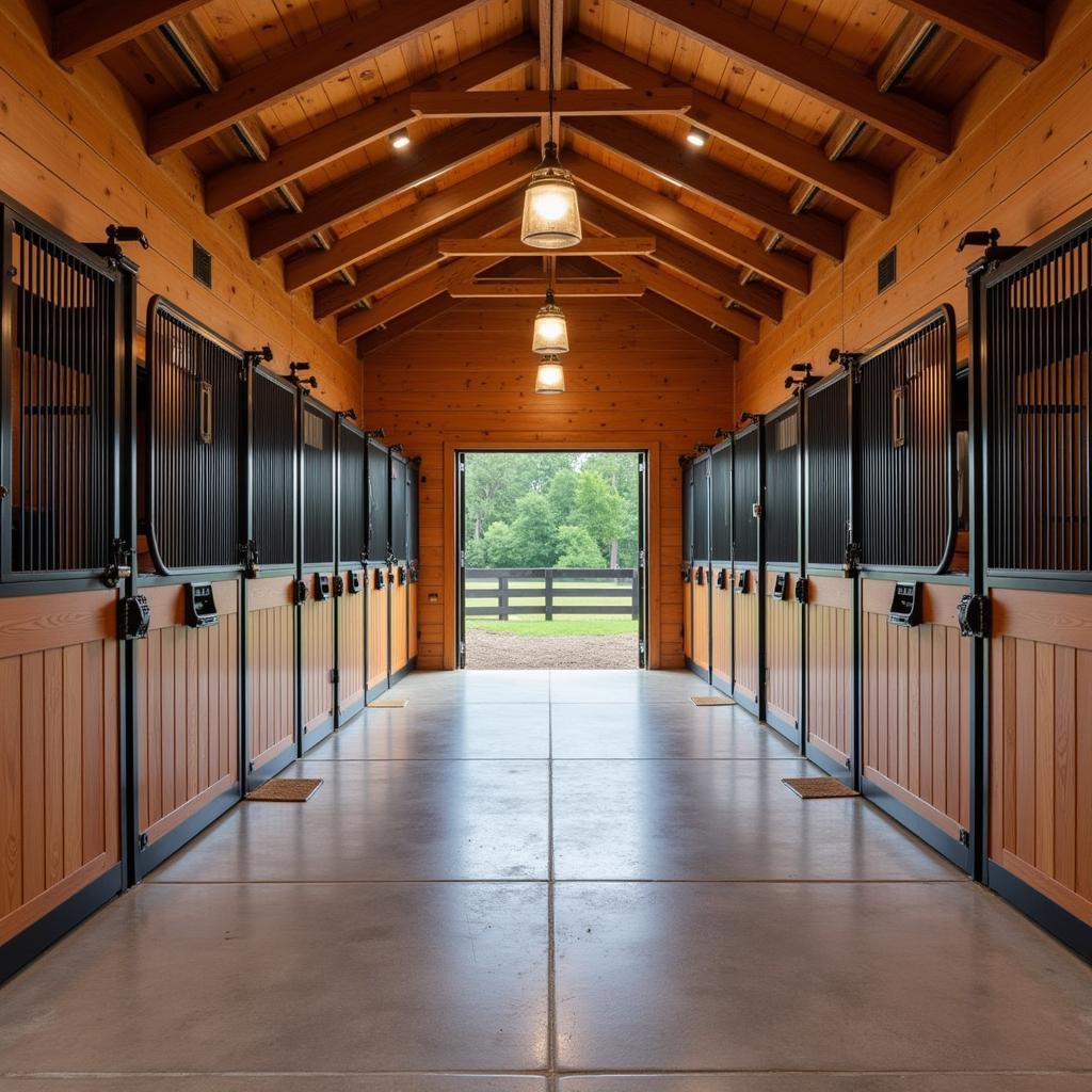 Luxury Horse Barn Stalls