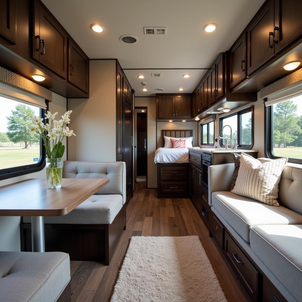 Spacious and Well-Appointed Horse Trailer Living Quarters