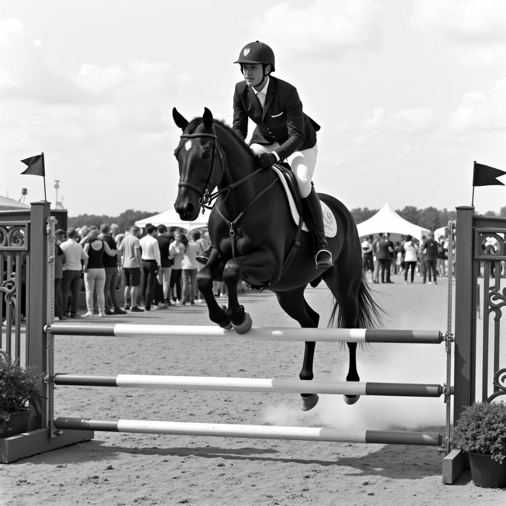 Morgan horse competition at the Mass Morgan Horse Show