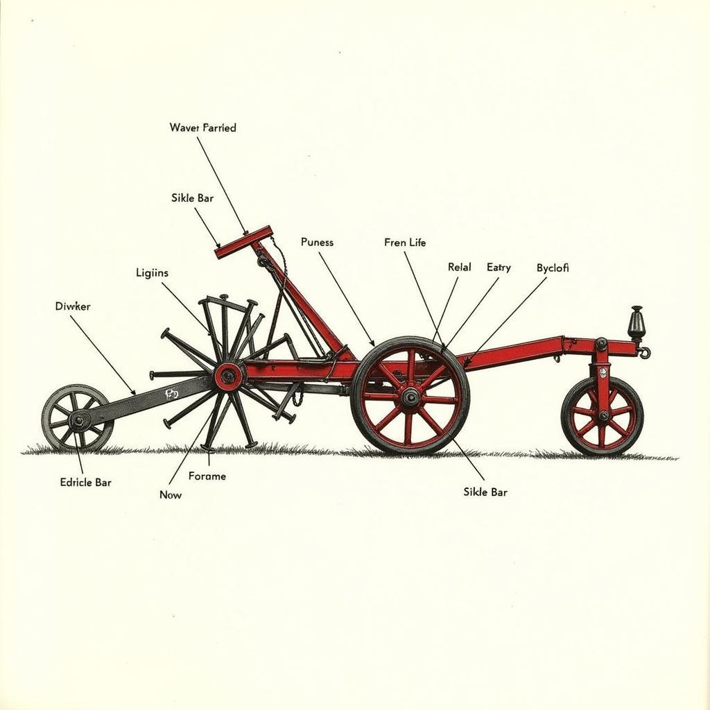 McCormick Horse Drawn Sickle Mower Parts Diagram