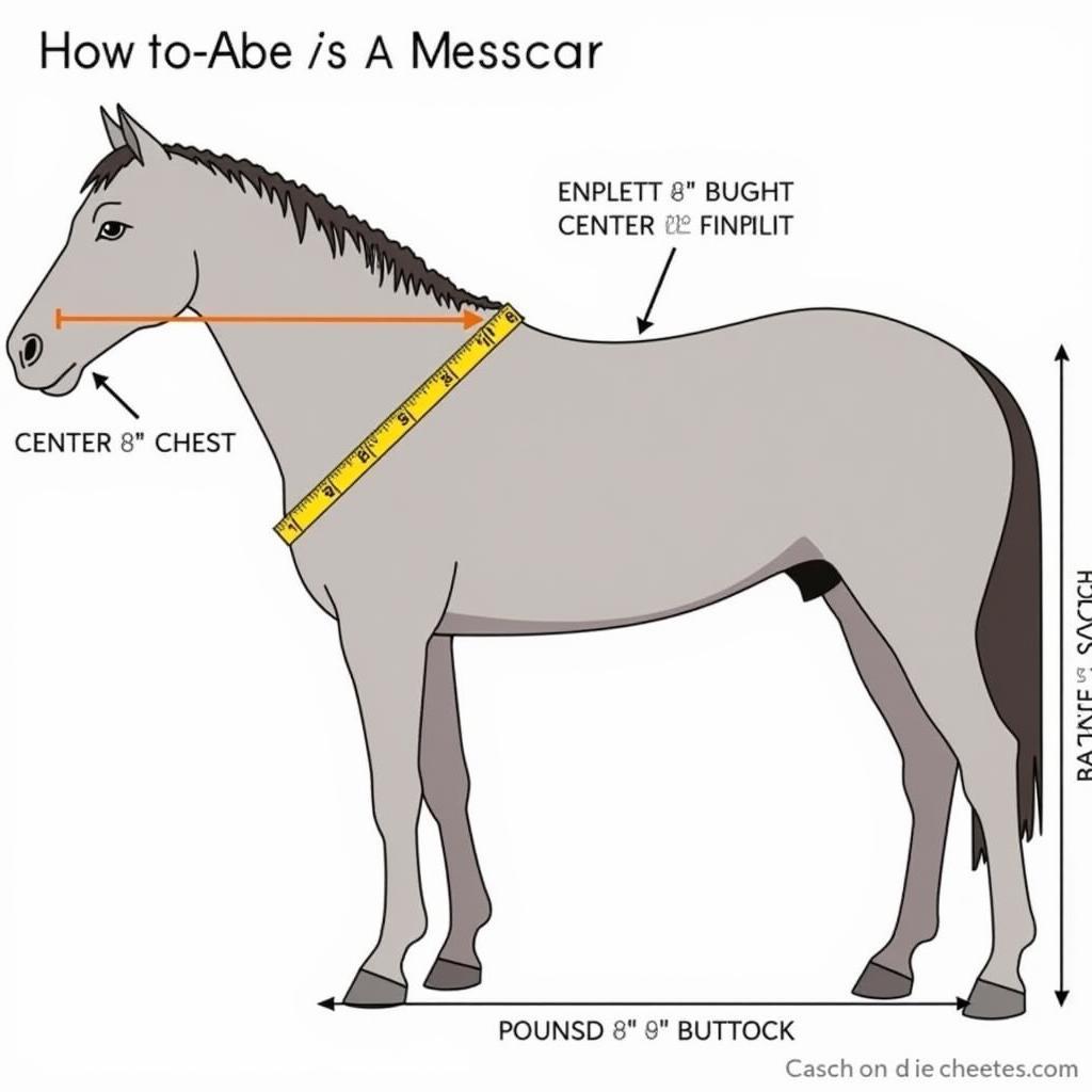 Measuring a Horse for a Blanket