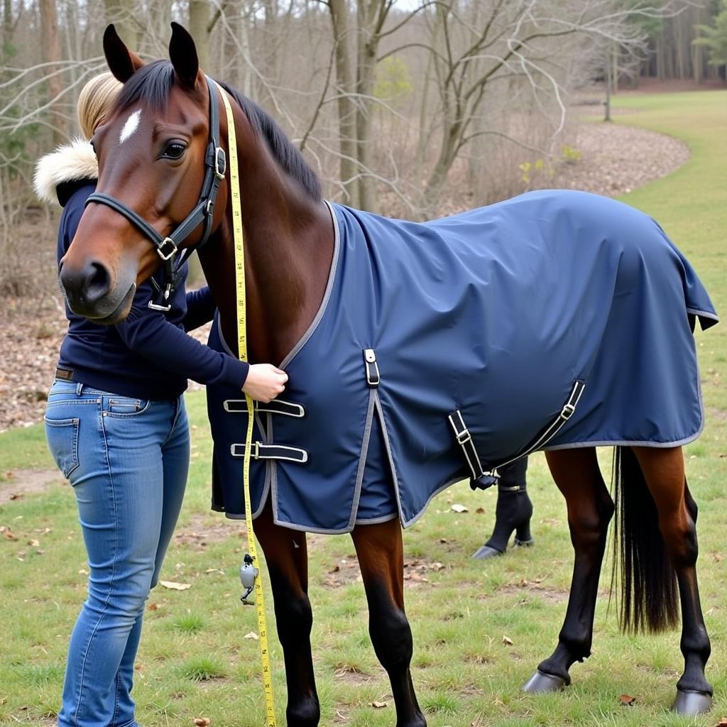 Measuring Horse Blanket Front Coverage