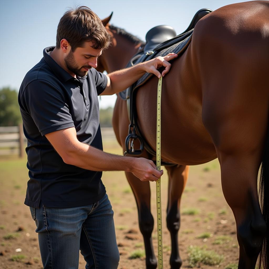 Measuring Horse Blanket Length