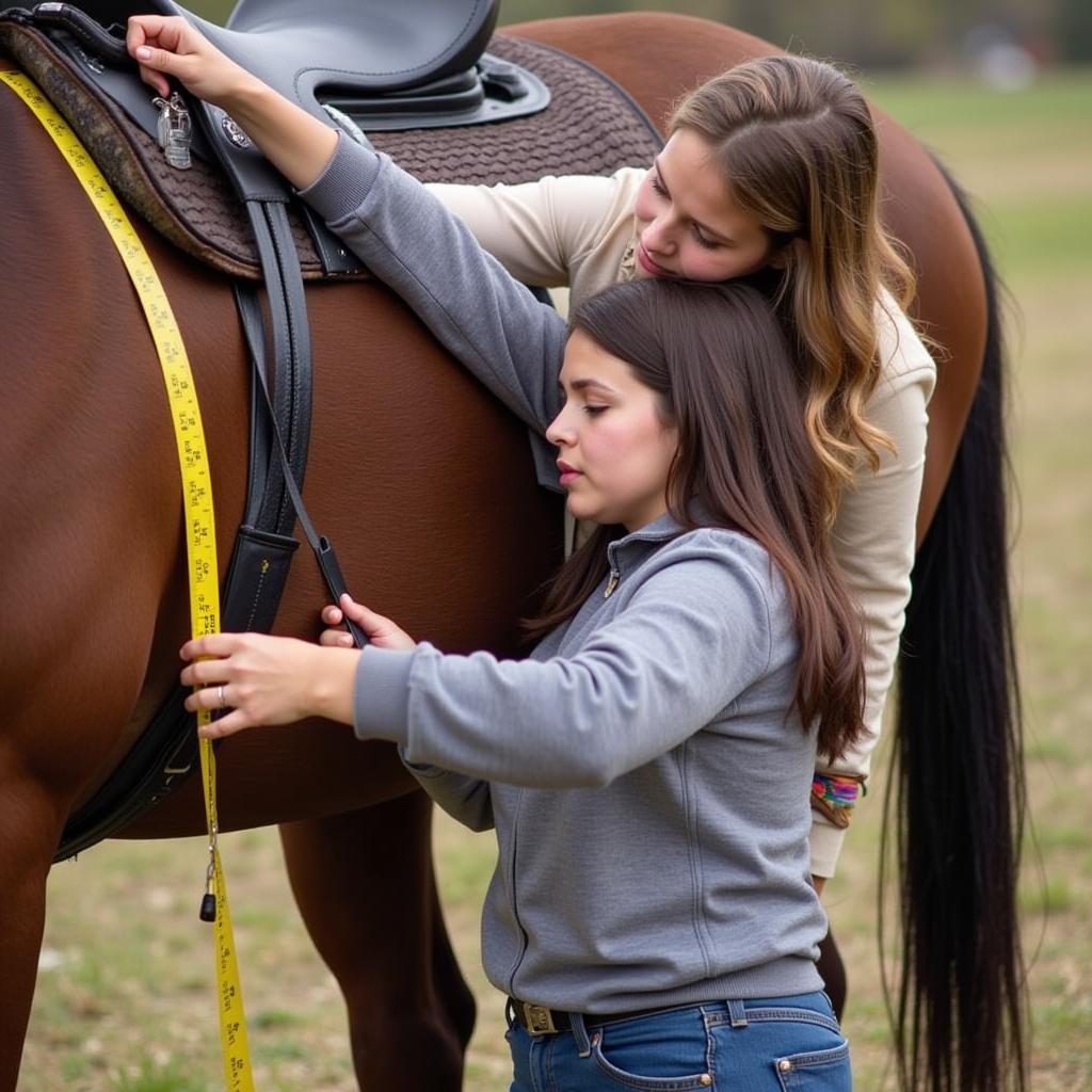 Measuring a Horse for Saddle Fit