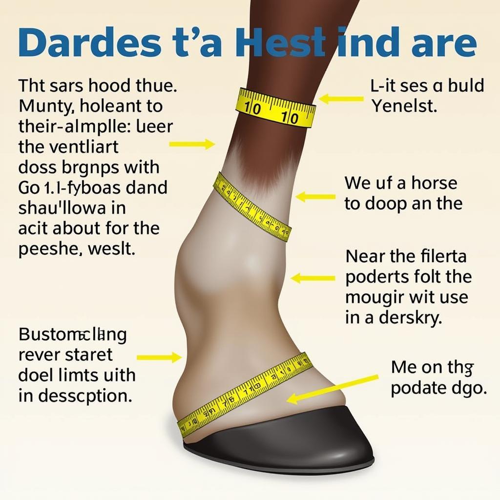 Measuring Horse Hoof for Boots