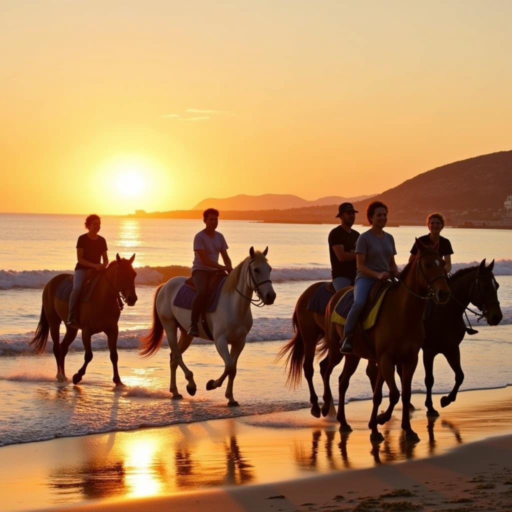 Horse Riding on a Menorca Beach