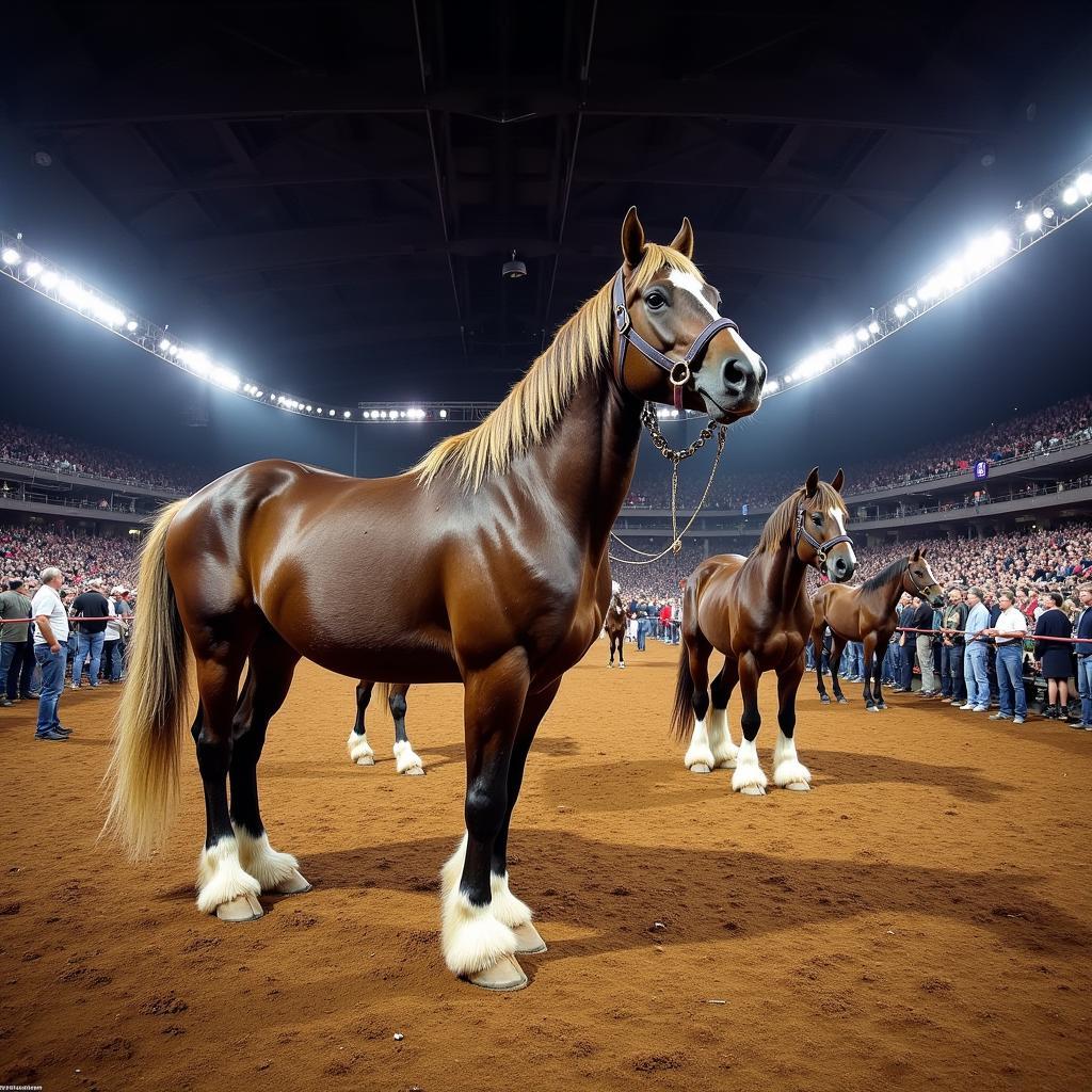 Midwest Draft Horse Sale in Progress