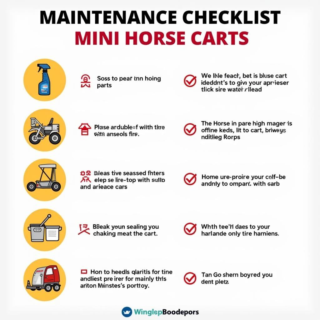 Miniature Horse Cart Maintenance Checklist