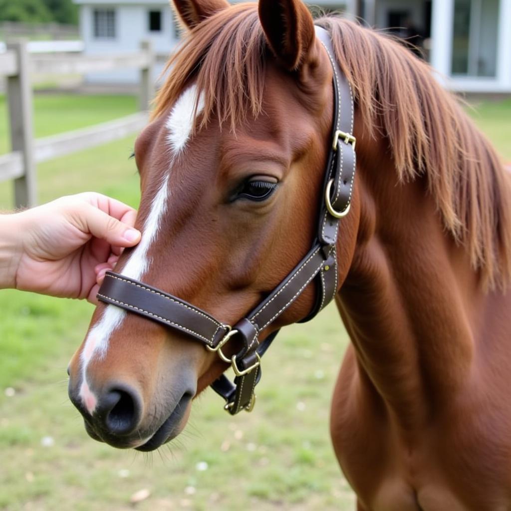 Miniature Horse Halter Fitting Guide