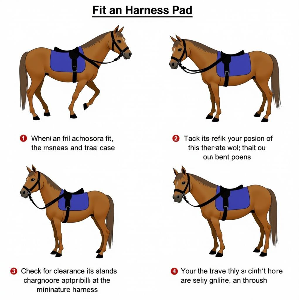 miniature horse harness and pad fitting guide