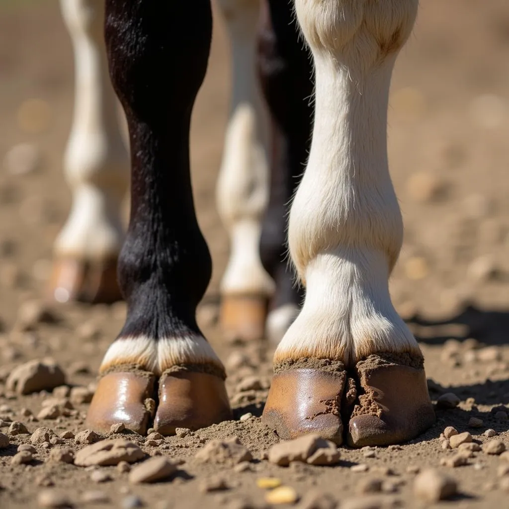  Miniature Horse with Overgrown and Neglected Hooves 