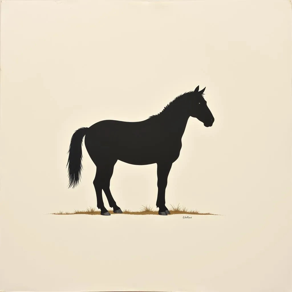 Minimalist Horse Painting