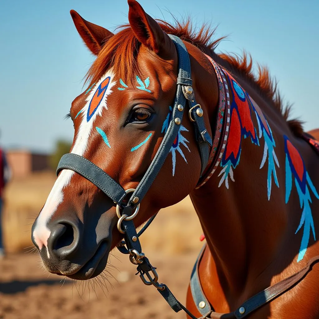 Modern Horse War Paint Designs