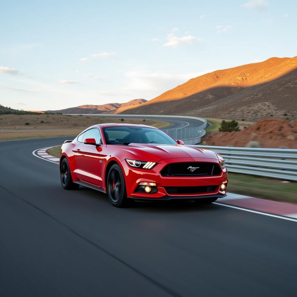 Mustang GT on Track