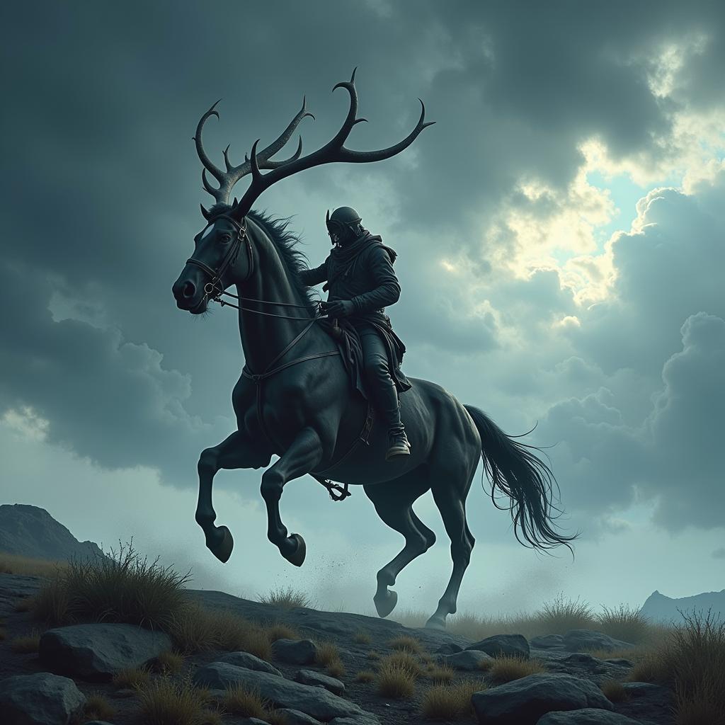 Mythological Horse Sleipnir from Norse Mythology