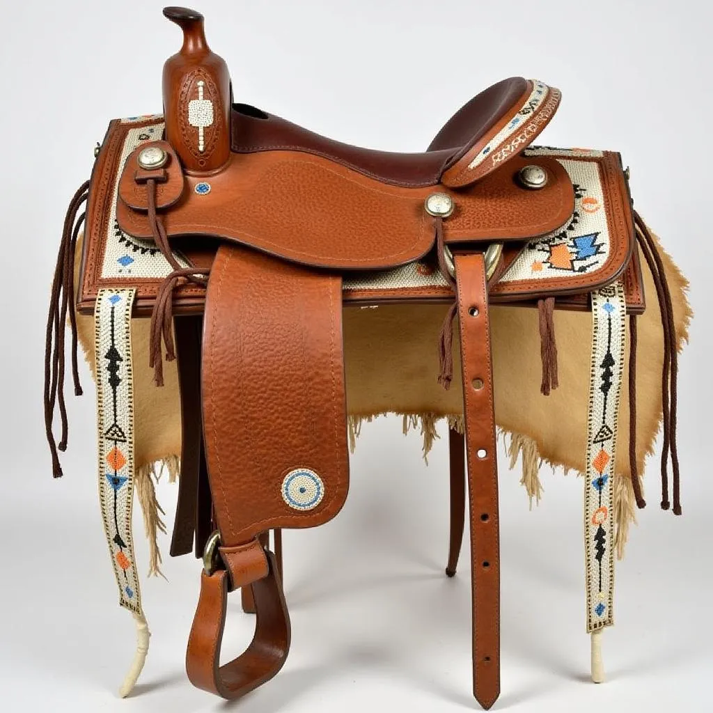 Native American Horse Tack Saddle