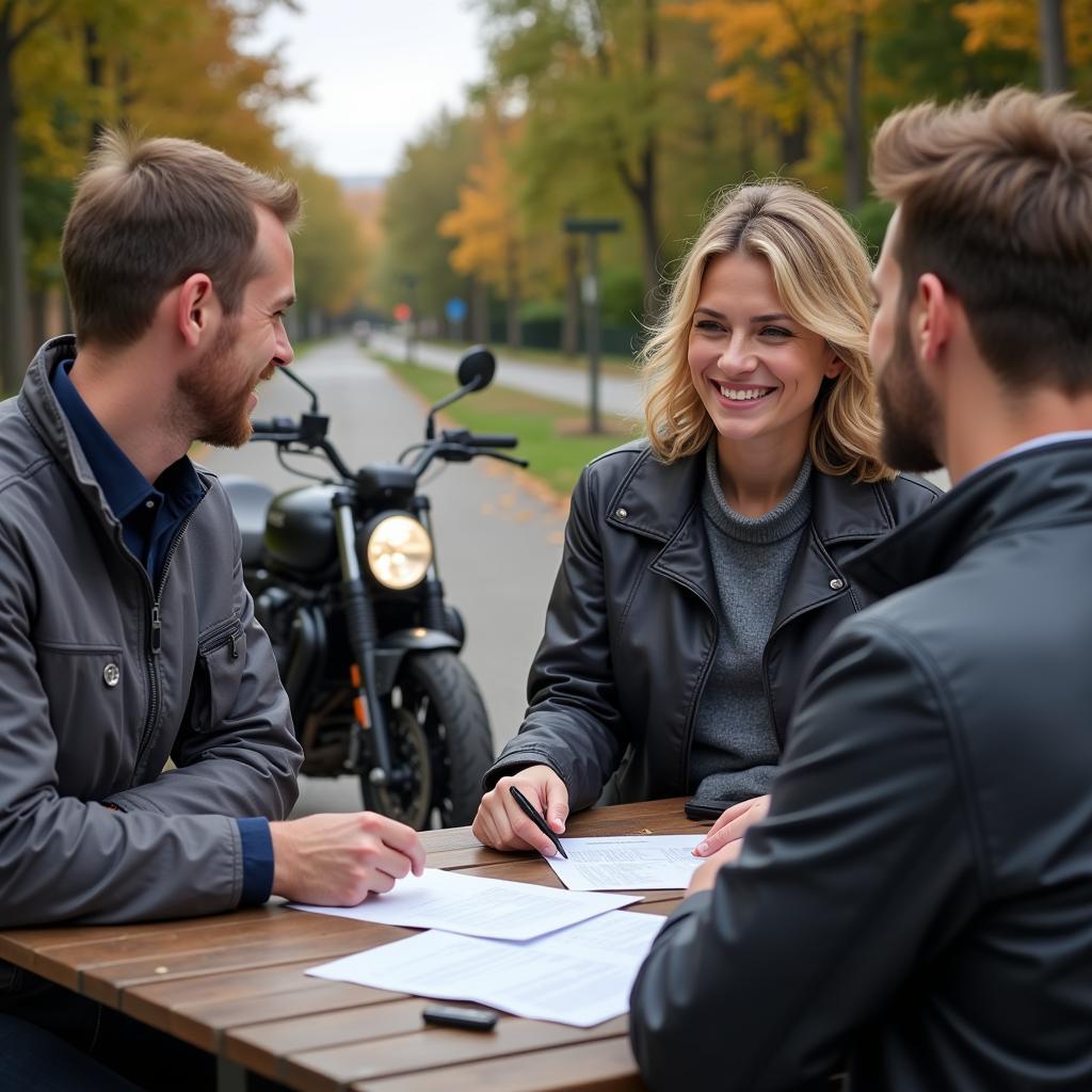 Negotiating the Price of an Indian Chief Bobber Dark Horse