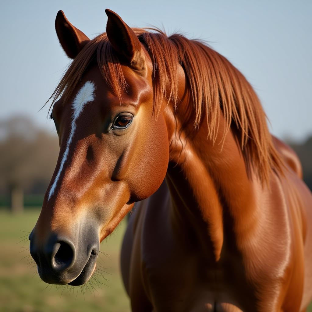 Norman Cob horse portrait