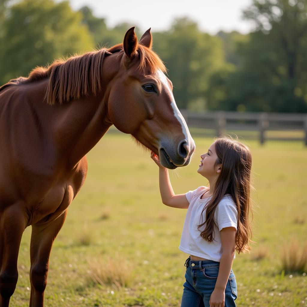 Experienced Horse with a Young Rider