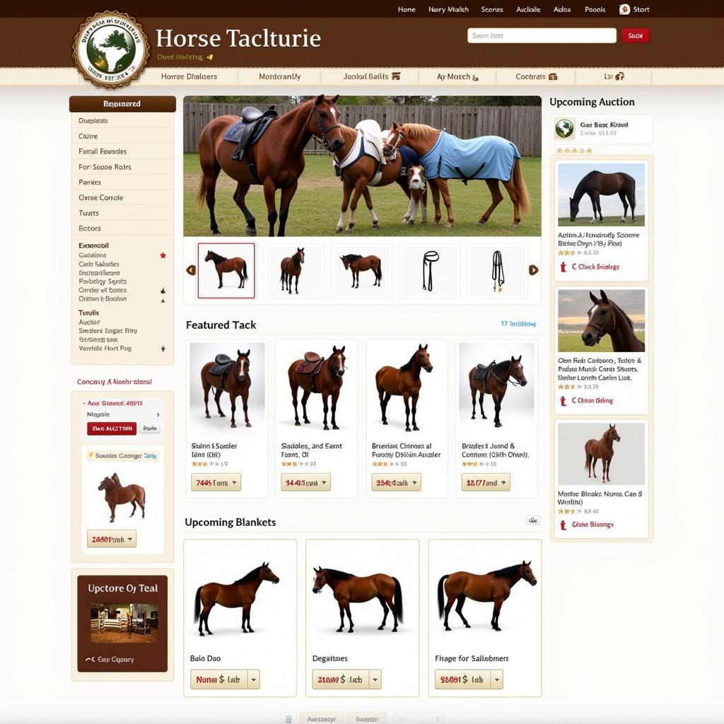 Online Horse Tack Auction Platform