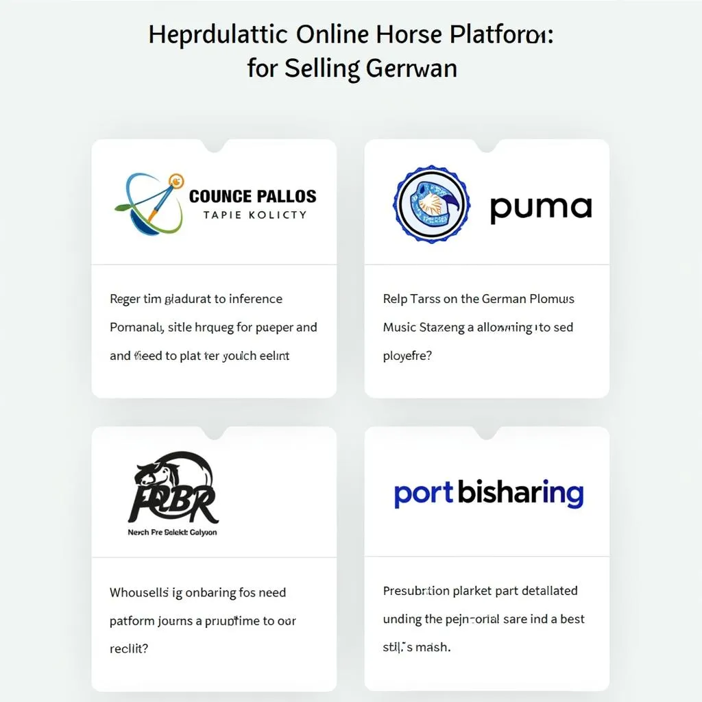 Online Platforms for German Horses