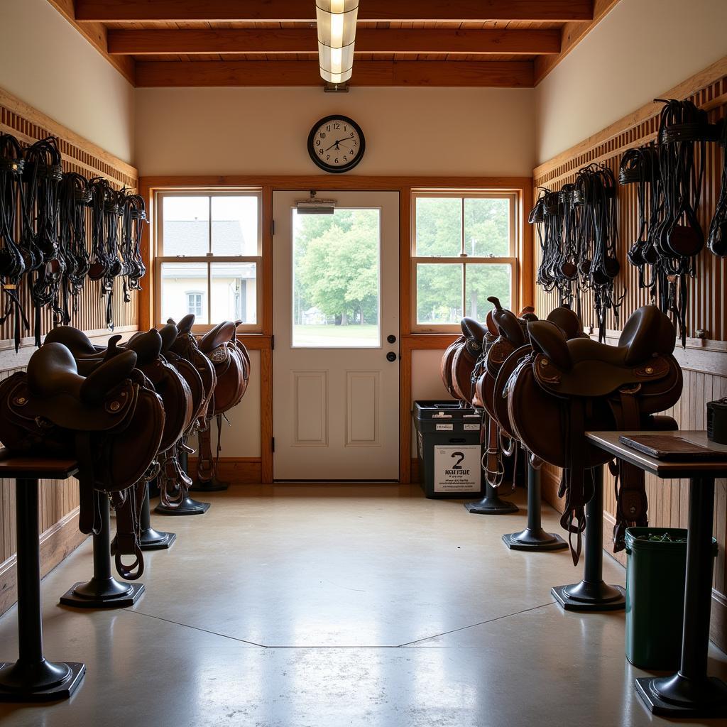 Organized Tack Room