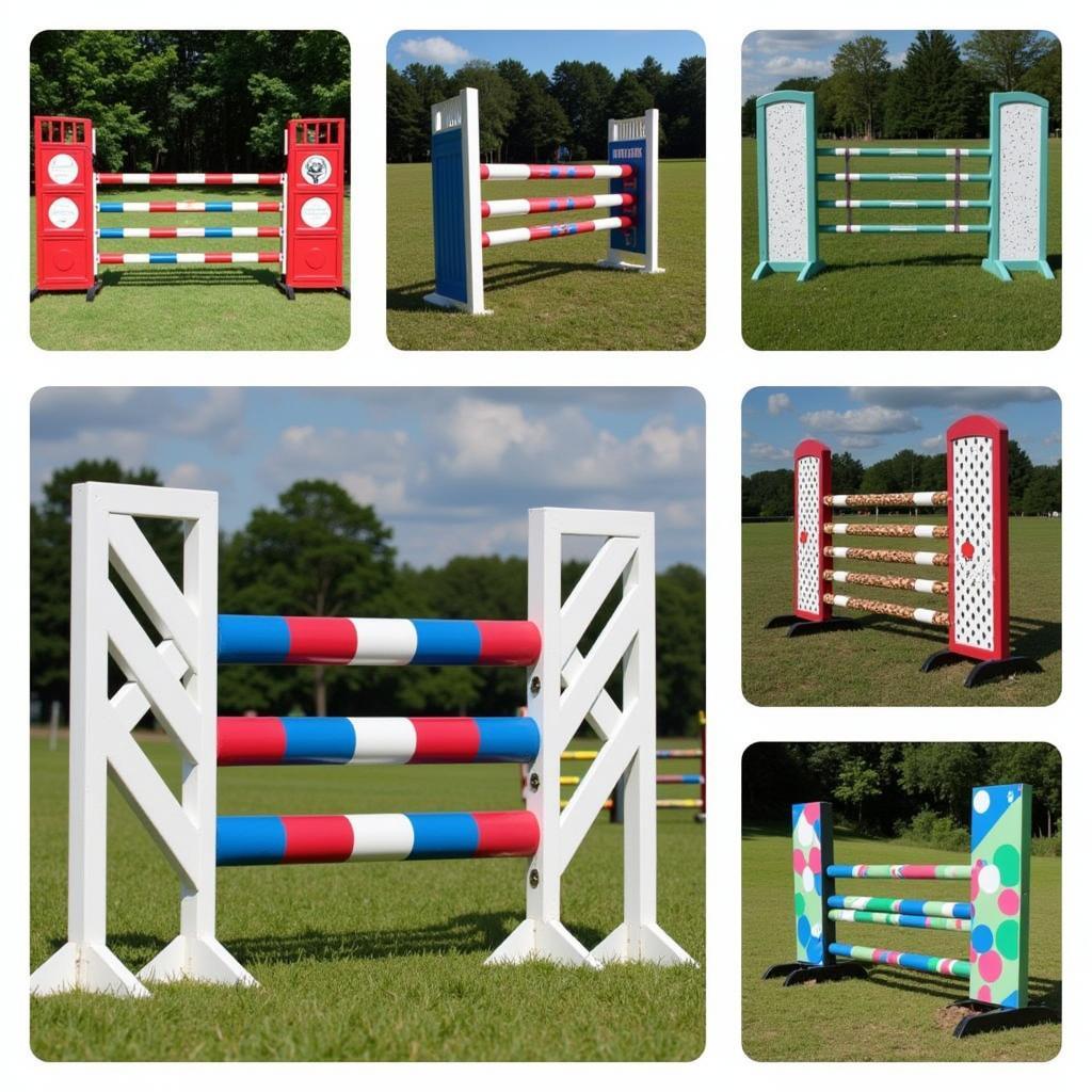 Colorful and creative horse jump designs