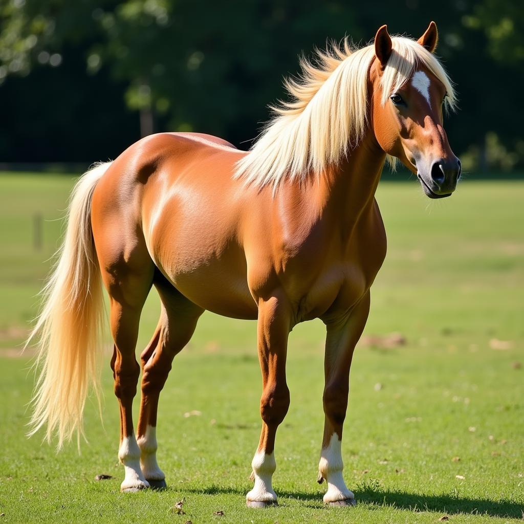 Palomino Walking Horse Portrait