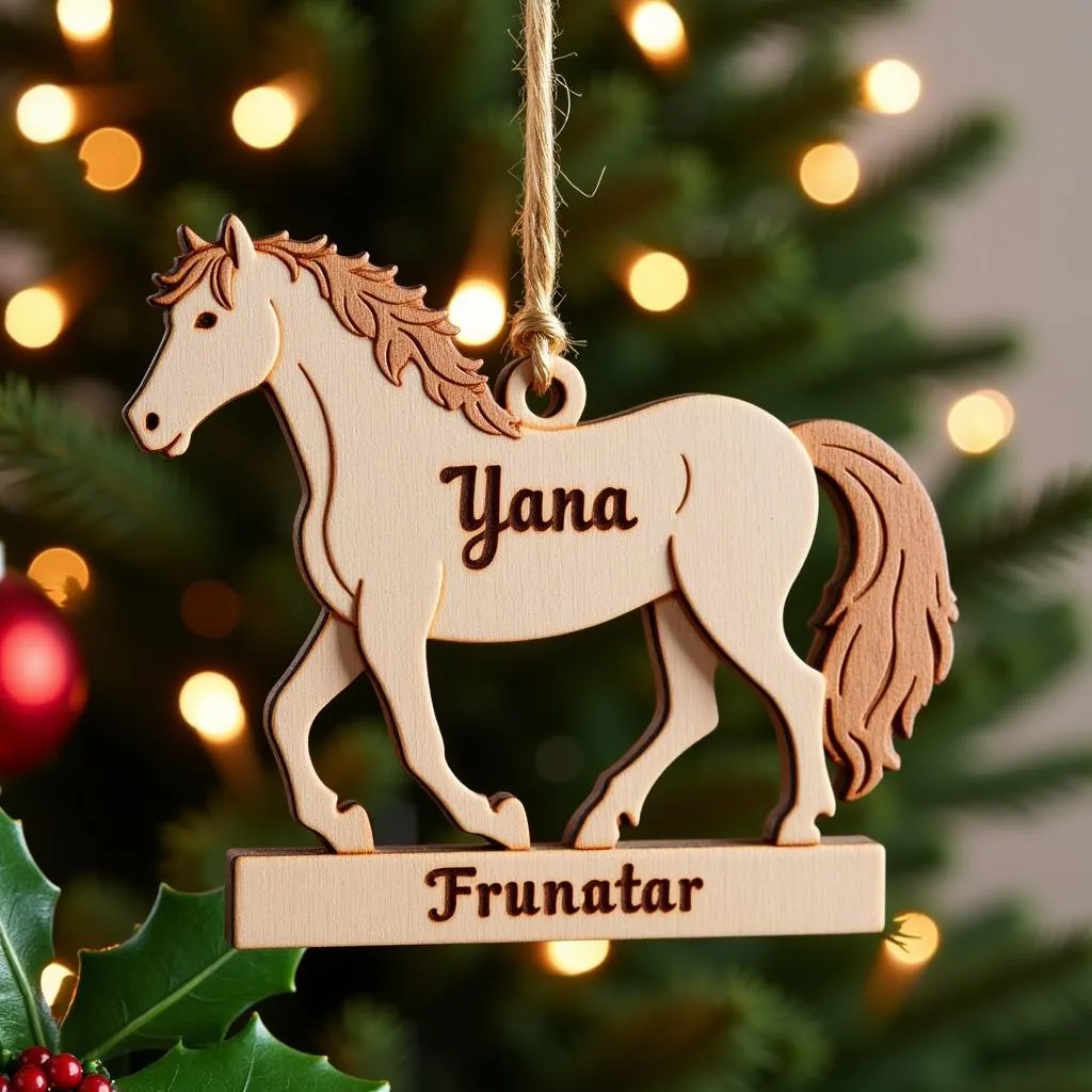 Personalized Horse Ornament