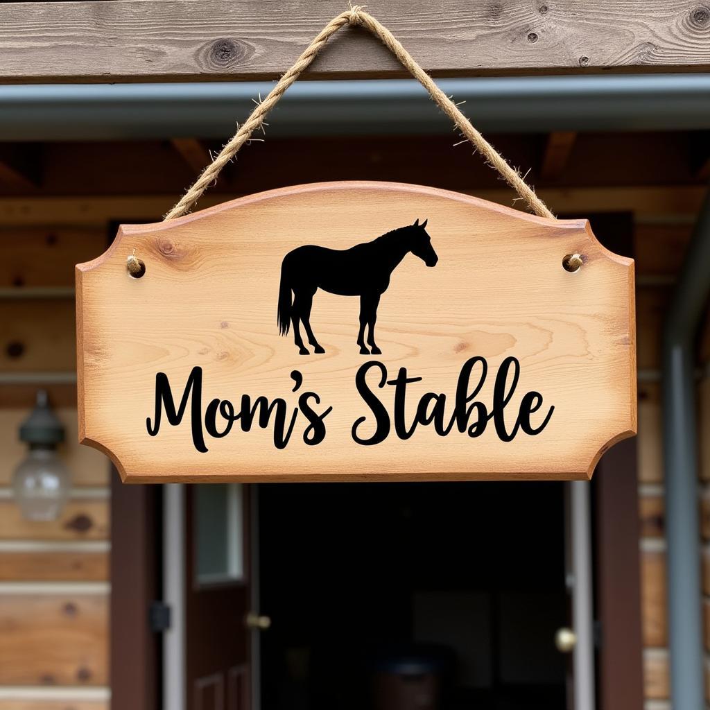 Personalized Horse Stable Sign