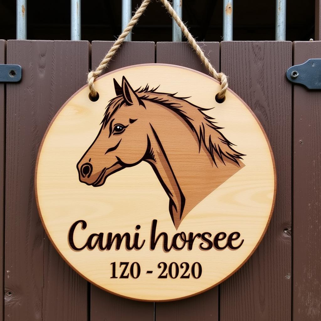 Personalized Horse Stable Sign