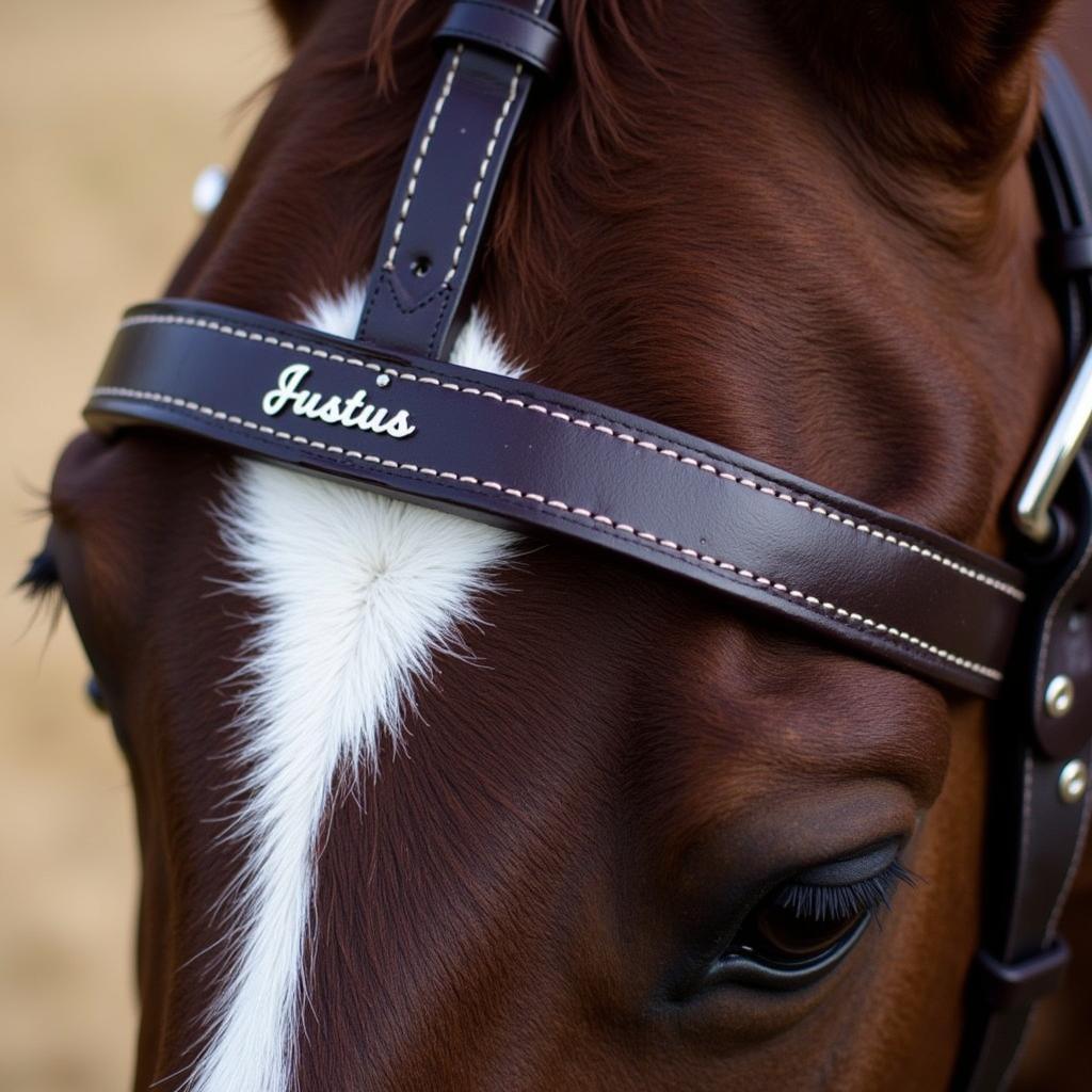 Personalized Leather Headstall