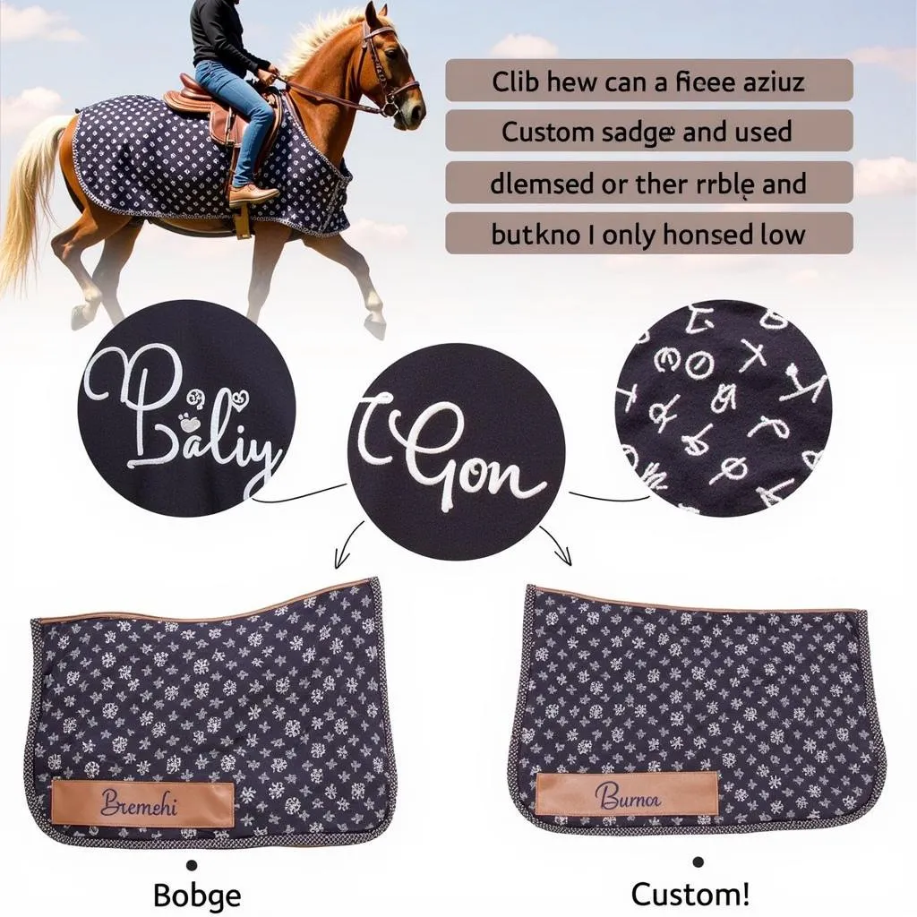 Personalized Saddle Blanket - Unique and Thoughtful